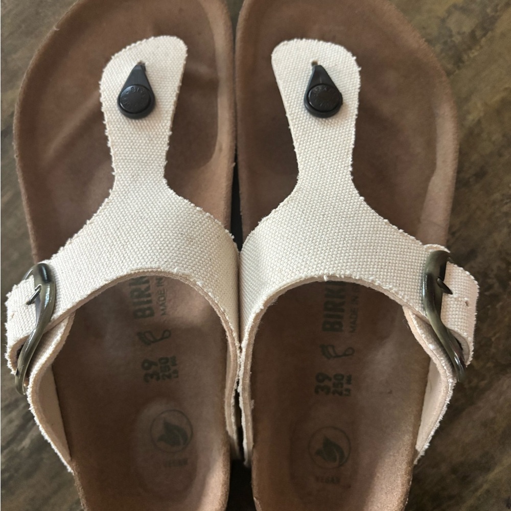 Birkenstock Cream Sandals